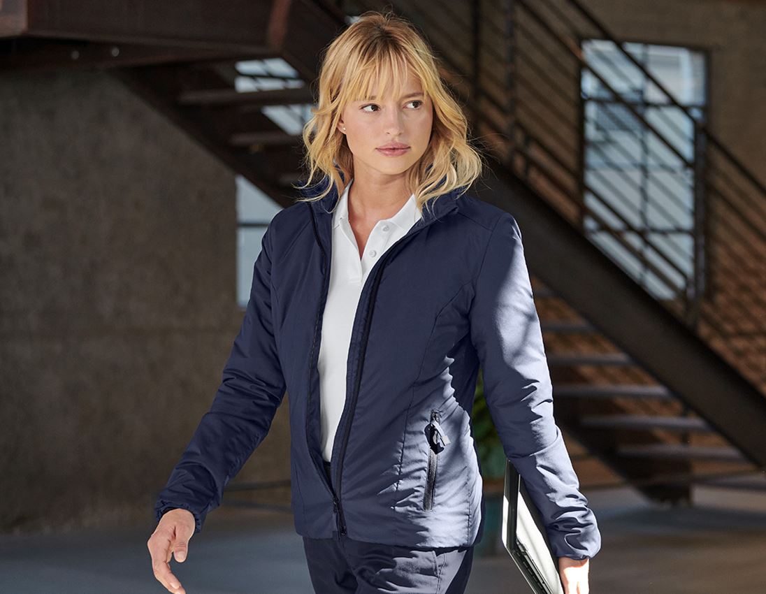 Jacken: e.s. Padded-Jacke CI, Damen + dunkelblau 1
