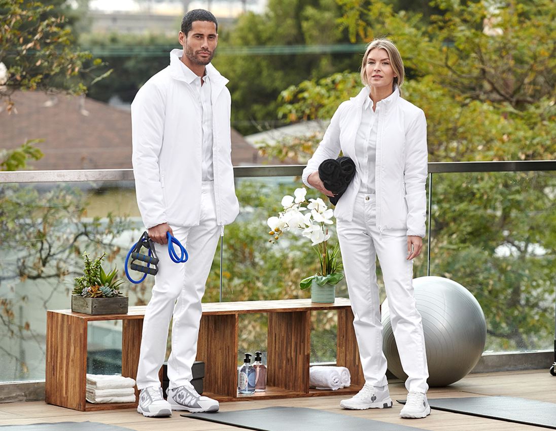 Jacken: e.s. Padded-Jacke CI, Damen + weiß 1