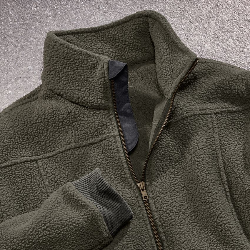 Jacken: Faserpelz Jacke e.s.vintage + tarngrün 2