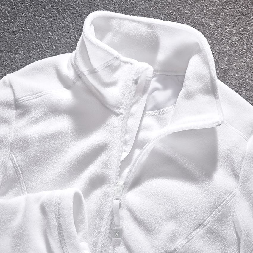 Jacken: e.s. Fleecejacke CI, Damen + weiß 2