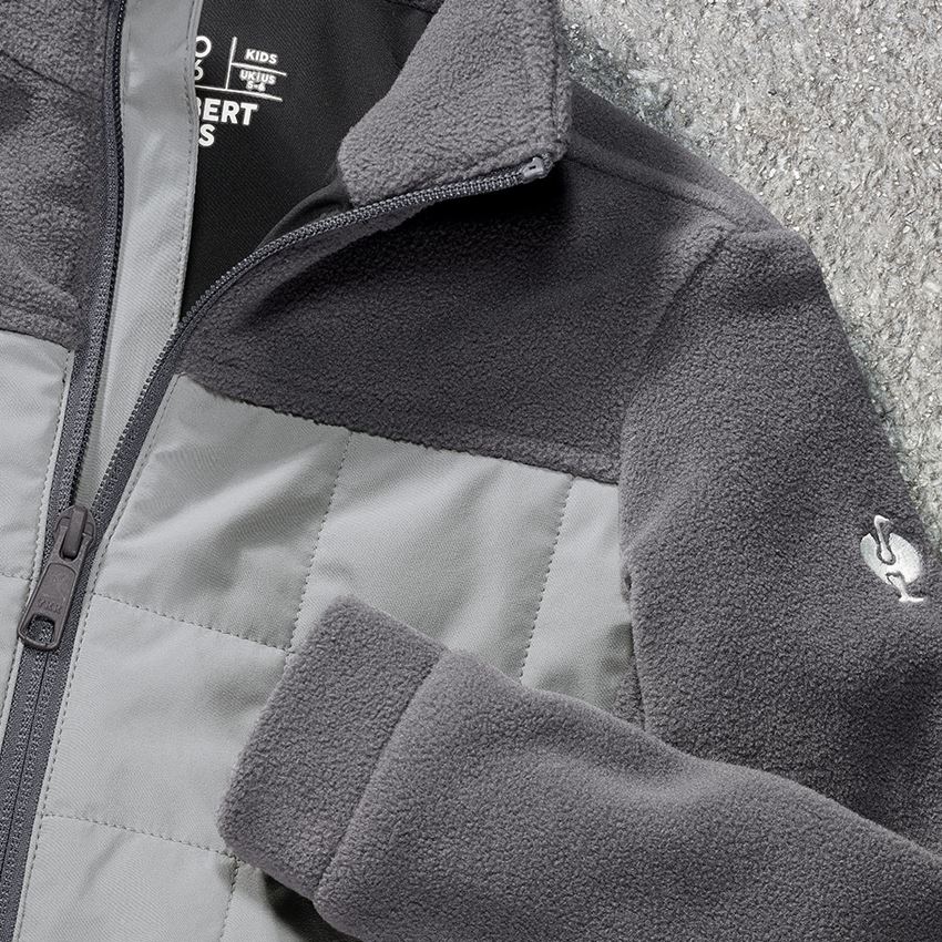 Jacken: Hybrid Fleecejacke e.s.concrete, Kinder + anthrazit/perlgrau 2