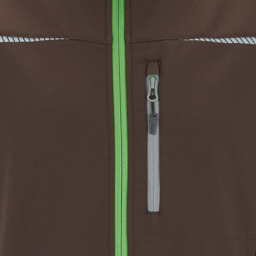 Gilet: Gilet Softshell e.s.motion 2020 + castagna/verde mare 2