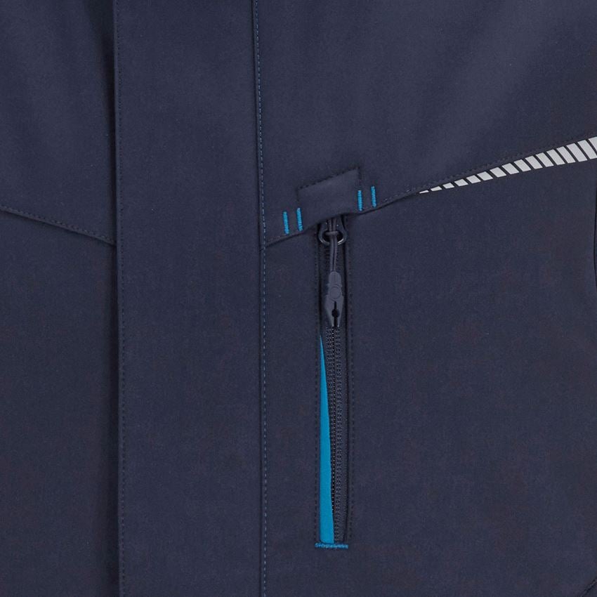 Westen: Winter Softshellweste e.s.motion 2020 + dunkelblau/atoll 2