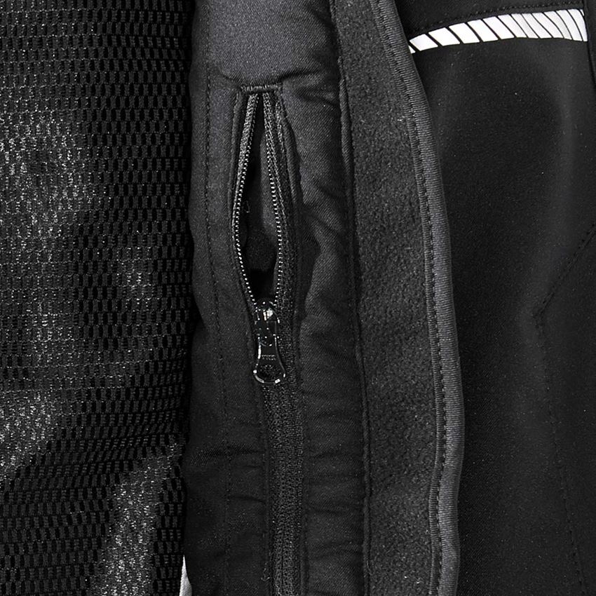Westen: Winter Softshellweste e.s.motion 2020, Damen + schwarz/platin 2