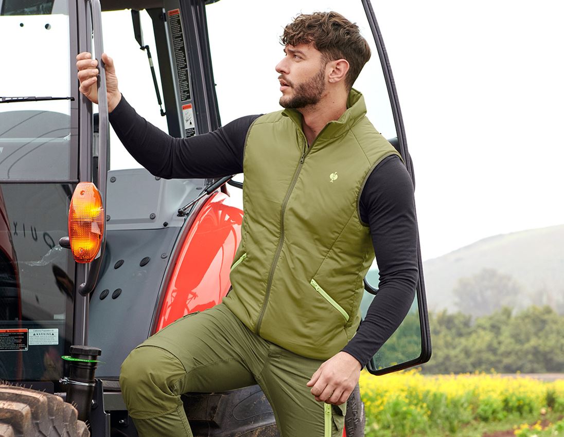 Gilet: Gilet e.s.trail + verde ginepro/verde lime