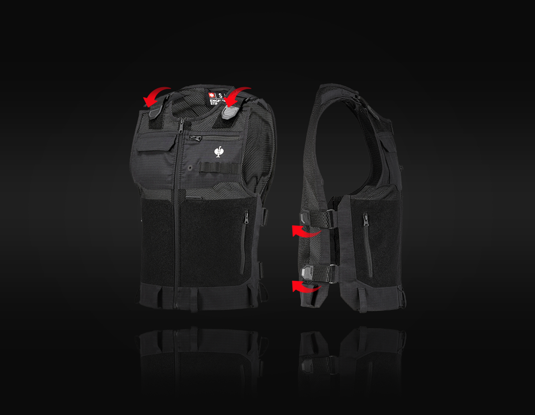Gilet: Gilet porta attrezzi e.s.tool concept + nero 2