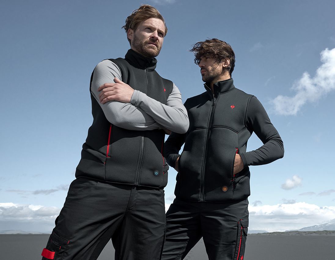 Gilet: e.s. gilet termico climafoam + nero melange 6