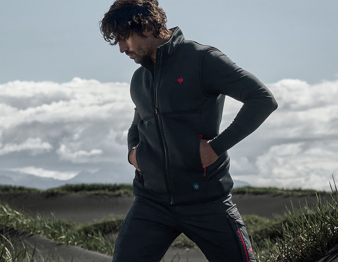 Gilet: e.s. gilet termico climafoam + nero melange