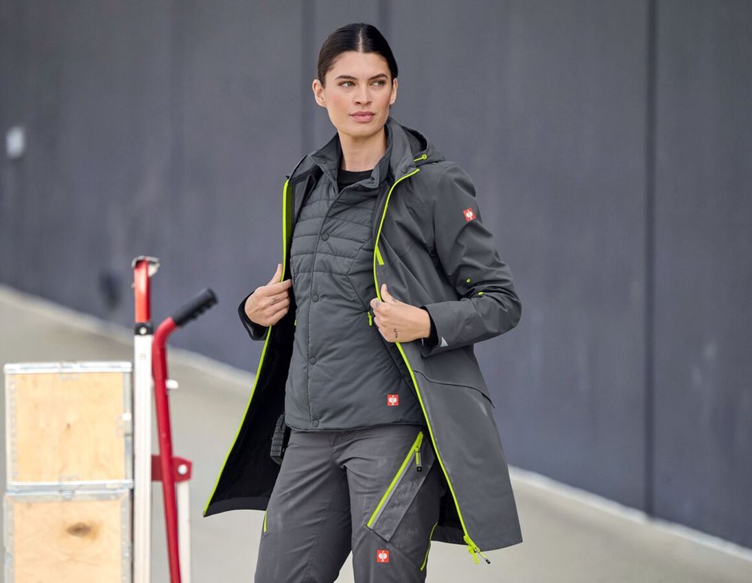 Jacken: 3 in 1 Funktionsjacke e.s.ambition, Damen + anthrazit/warngelb