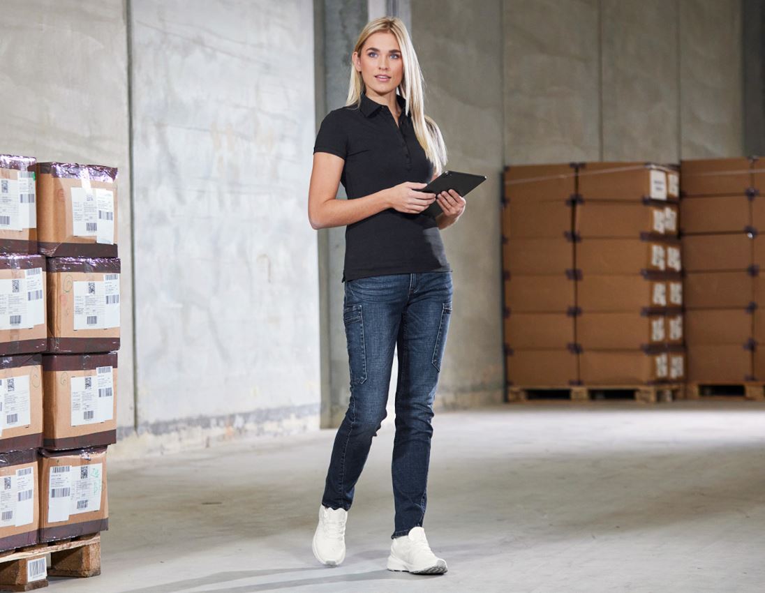 Hosen: e.s. 7-Pocket-Jeans, Damen + stonewashed 1