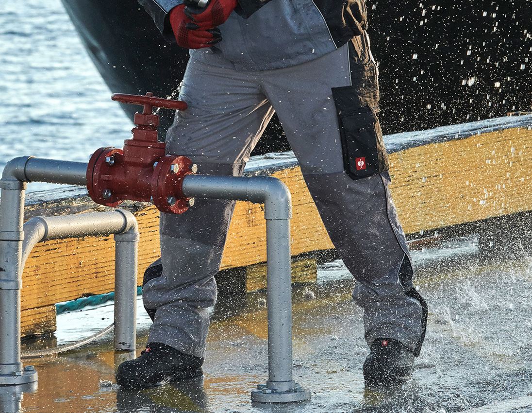 Hosen: Funktionsbundhose e.s.prestige + grau/schwarz