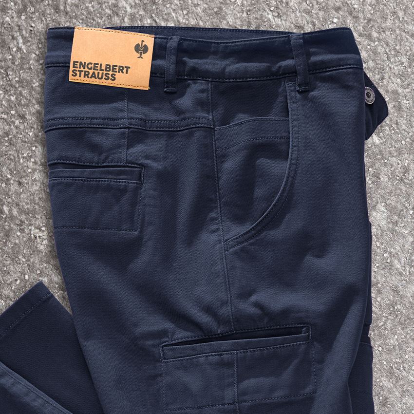 Hosen: e.s. Berufshose Chino, Damen + dunkelblau 2