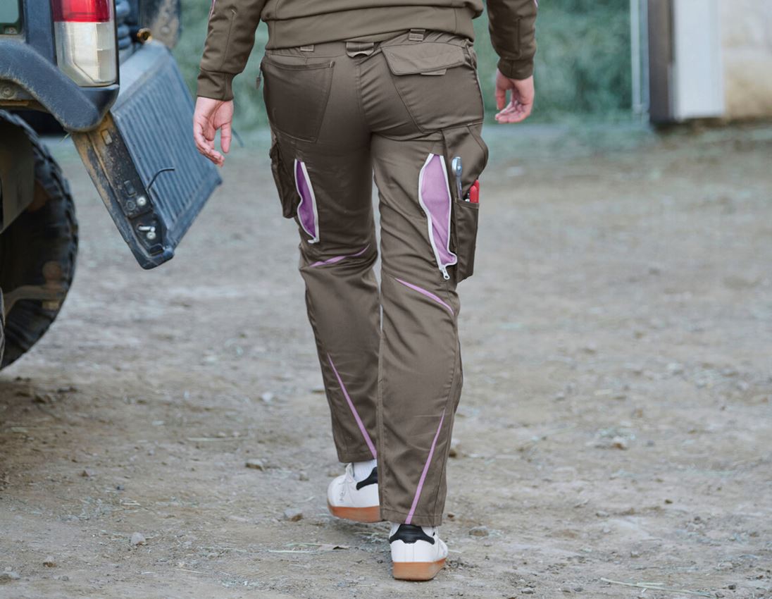 Hosen: Damenhose e.s.motion 2020 Winter + stein/lavendel 2
