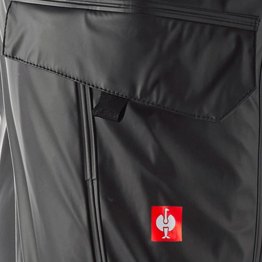 Hosen: Regenbundhose e.s.motion 2020 superflex + schwarz/warngelb/warnorange 2