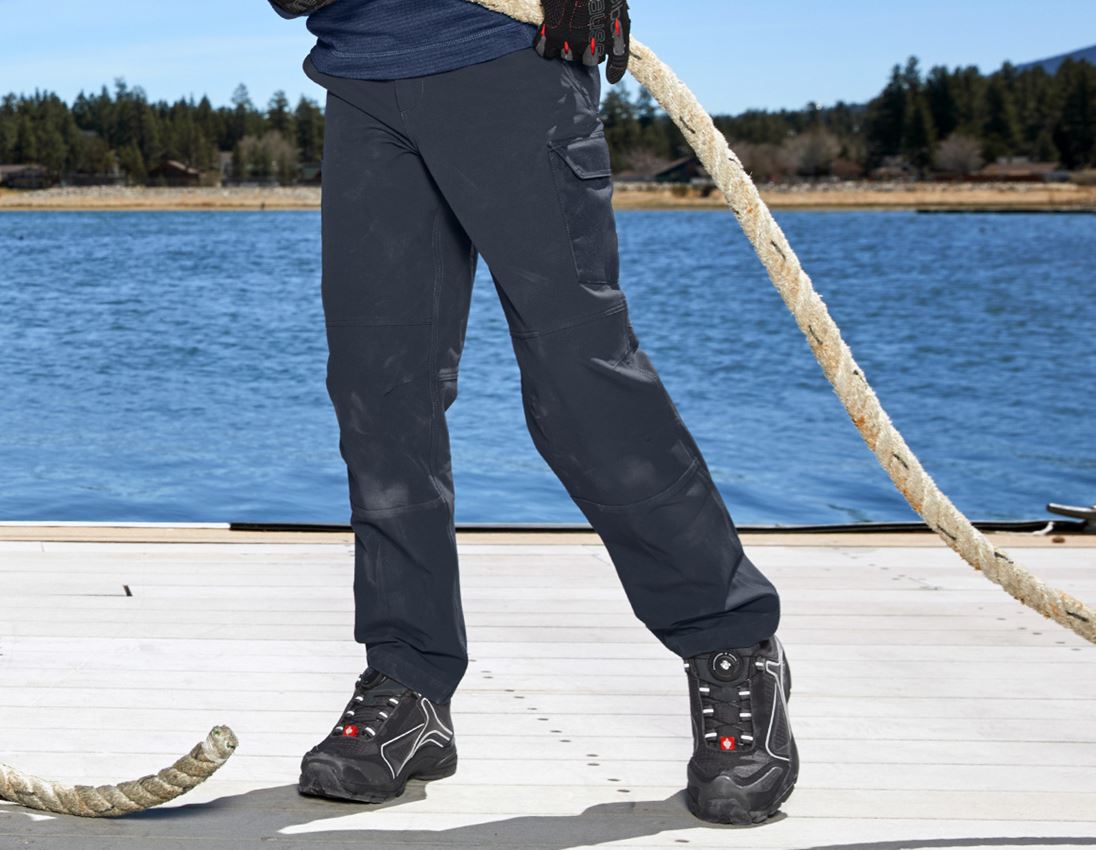 Hosen: Funktions Cargohose e.s.dynashield solid,Kinder + pazifik