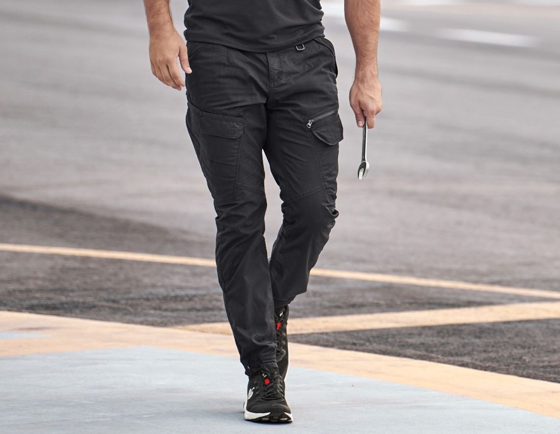 Hosen: Cargohose e.s. ventura vintage + schwarz