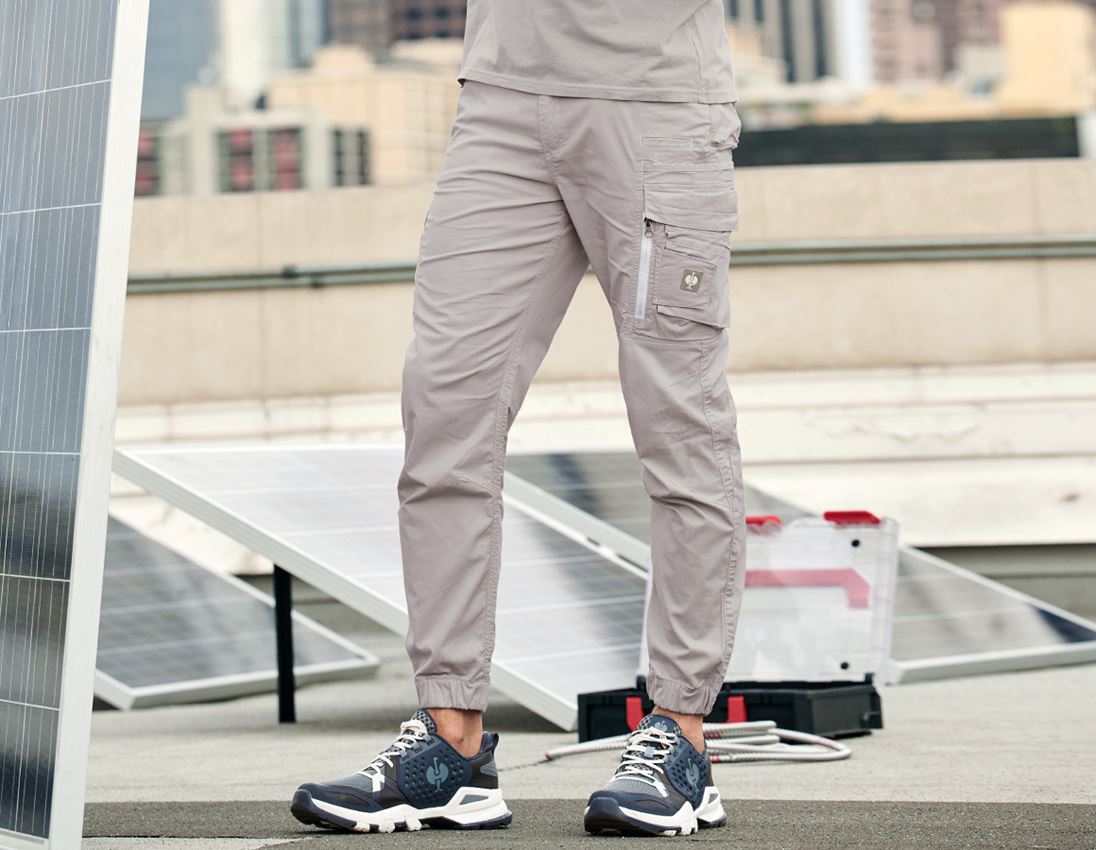 Pantaloni: Pantaloni cargo e.s.motion ten, estivi + grigio opale
