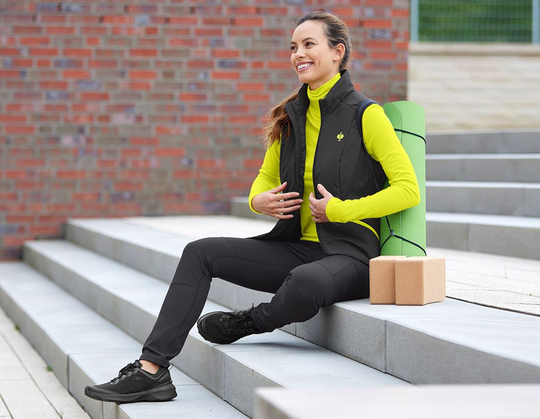 Hosen: Winter Funktions Tights e.s.trail, Damen + schwarz 2