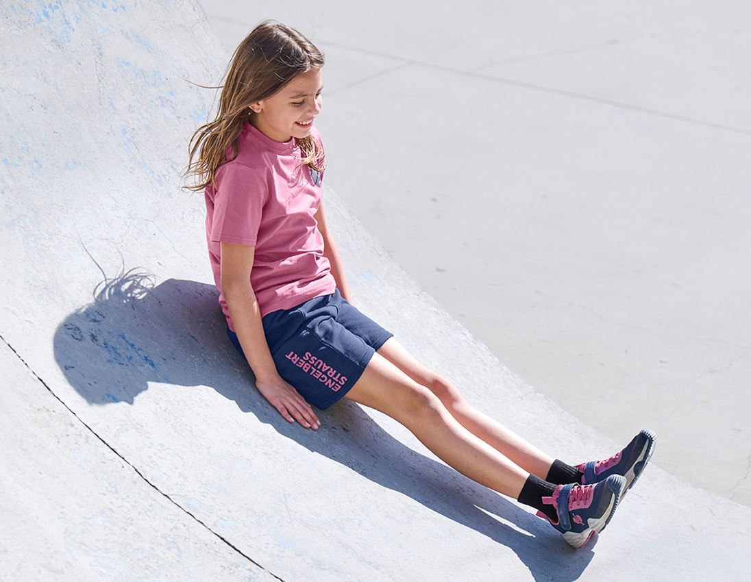 Accessoires: Sweat Short light e.s.trail, Kinder + tiefblau/tarapink 2