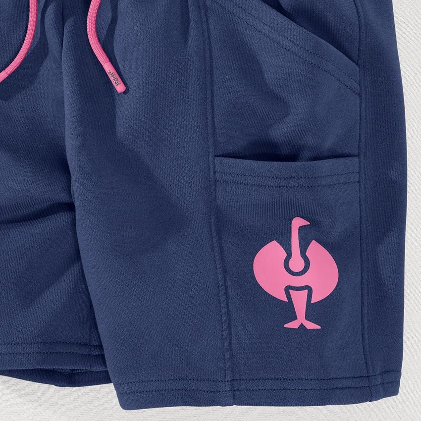 Accessoires: Sweat Short light e.s.trail, Kinder + tiefblau/tarapink 2