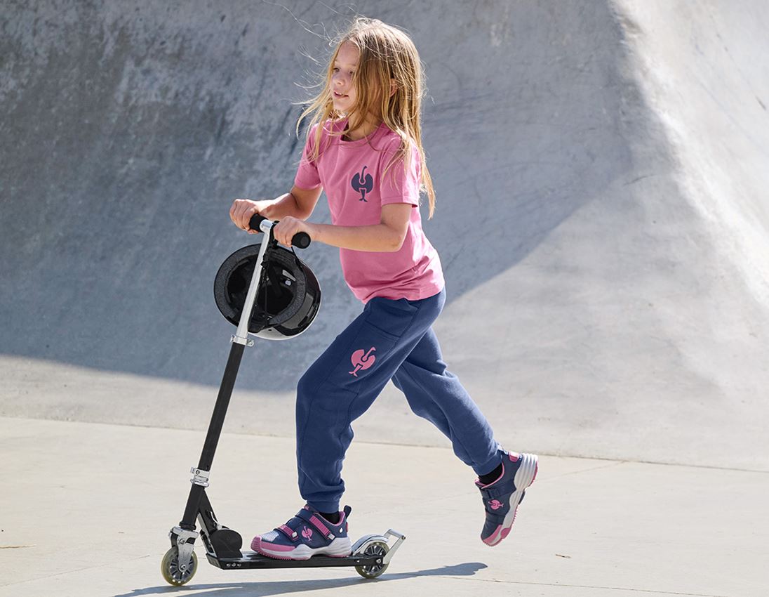 Kleine Geschenke: Sweat Pants light e.s.trail, Kinder + tiefblau/tarapink 2