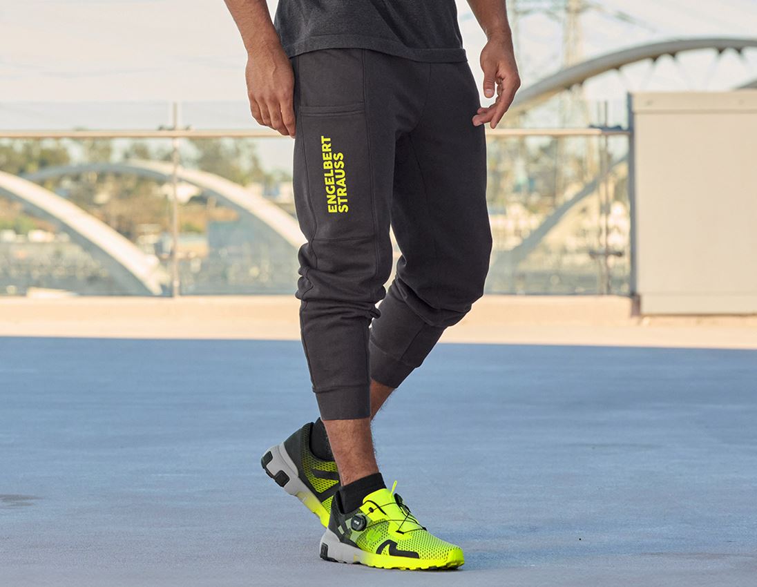 Accessoires: Sweat Pants light e.s.trail + schwarz/acidgelb 1