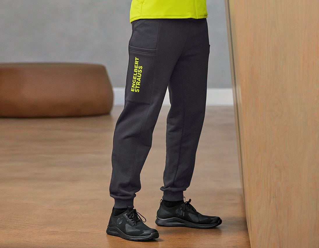 Accessoires: Sweat Pants light e.s.trail + schwarz/acidgelb 3