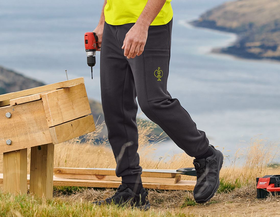 Accessoires: Sweat Pants light e.s.trail + schwarz/acidgelb