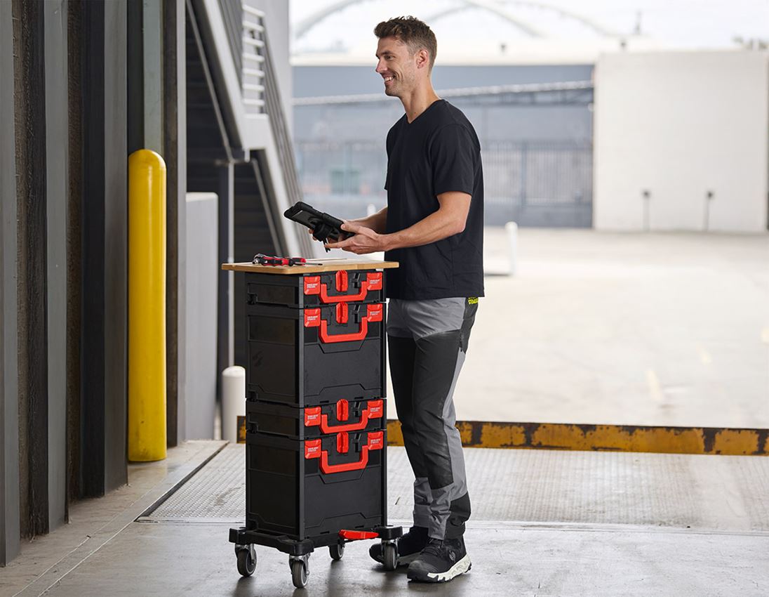 Hosen: Hybrid Funktionshose e.s.trail + basaltgrau/acidgelb 1