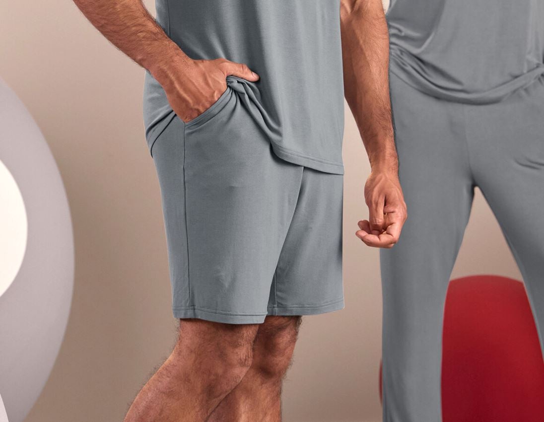 Bekleidung: e.s. Modal Pyjama Short + nordicgrau
