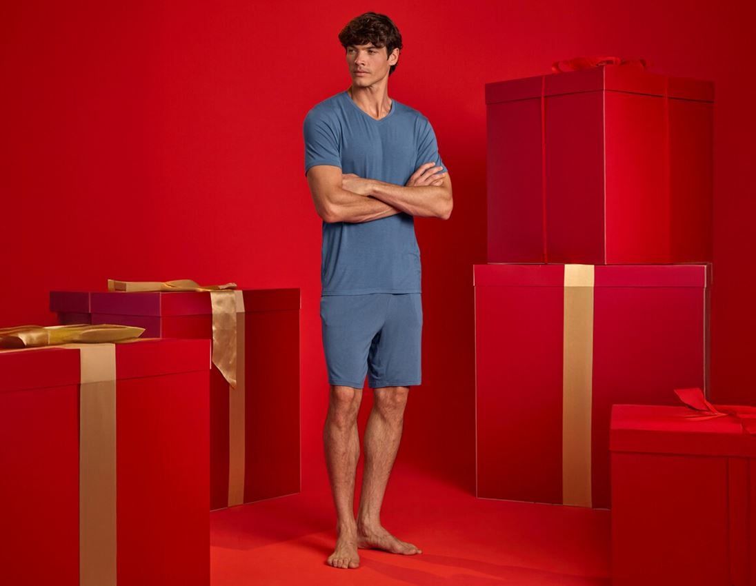 Accessoires: e.s. Modal Pyjama Short + nordicblau 2