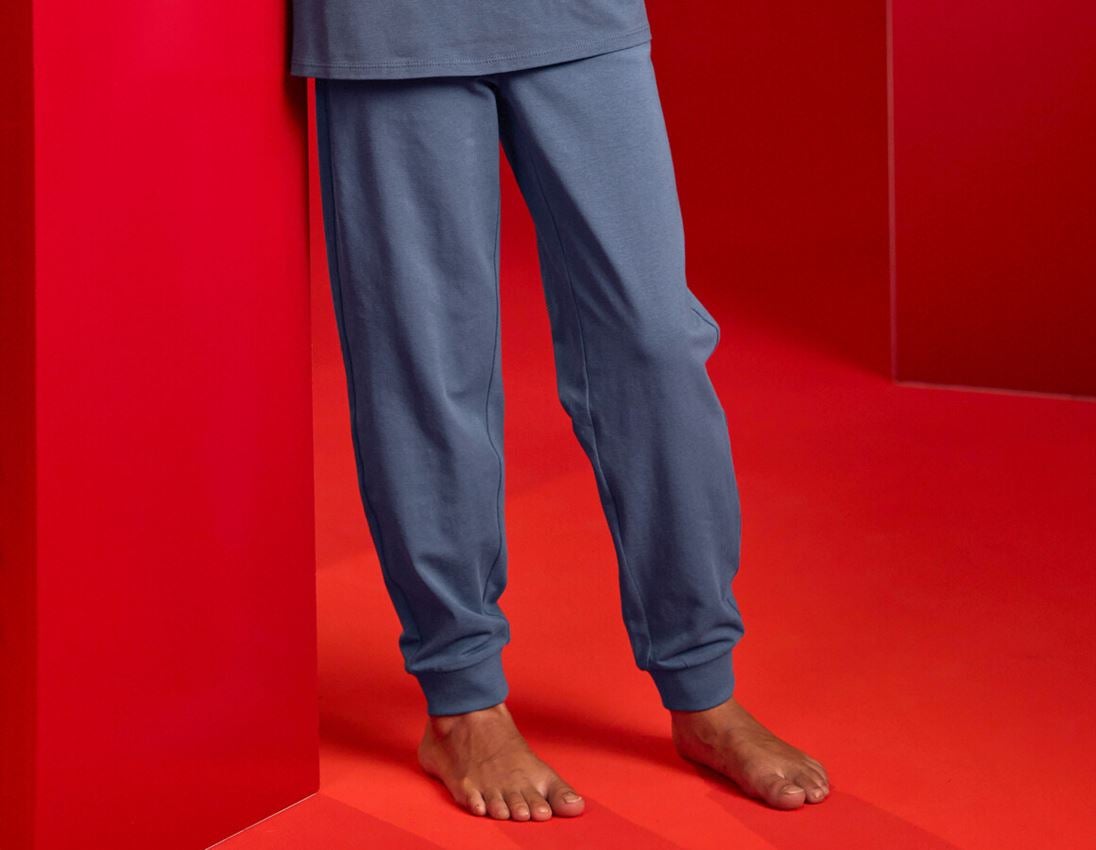 Accessoires: e.s. Pyjama Hose cotton stretch, Kinder + nordicblau