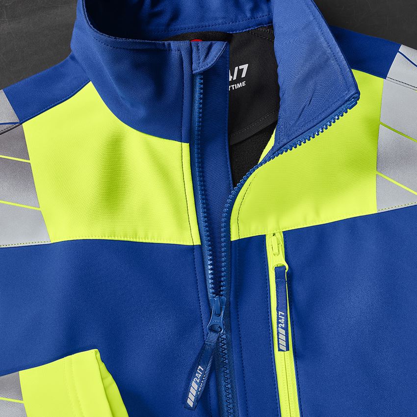 Giacche: Giacca Softshell segnaletica e.s.motion 24/7 + blu reale/giallo fluo 2