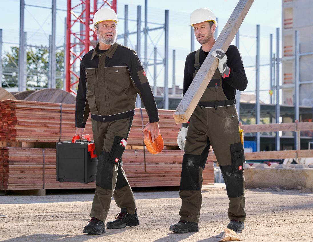 Giacche: Giacca da lavoro e.s.image + oliva/nero 4