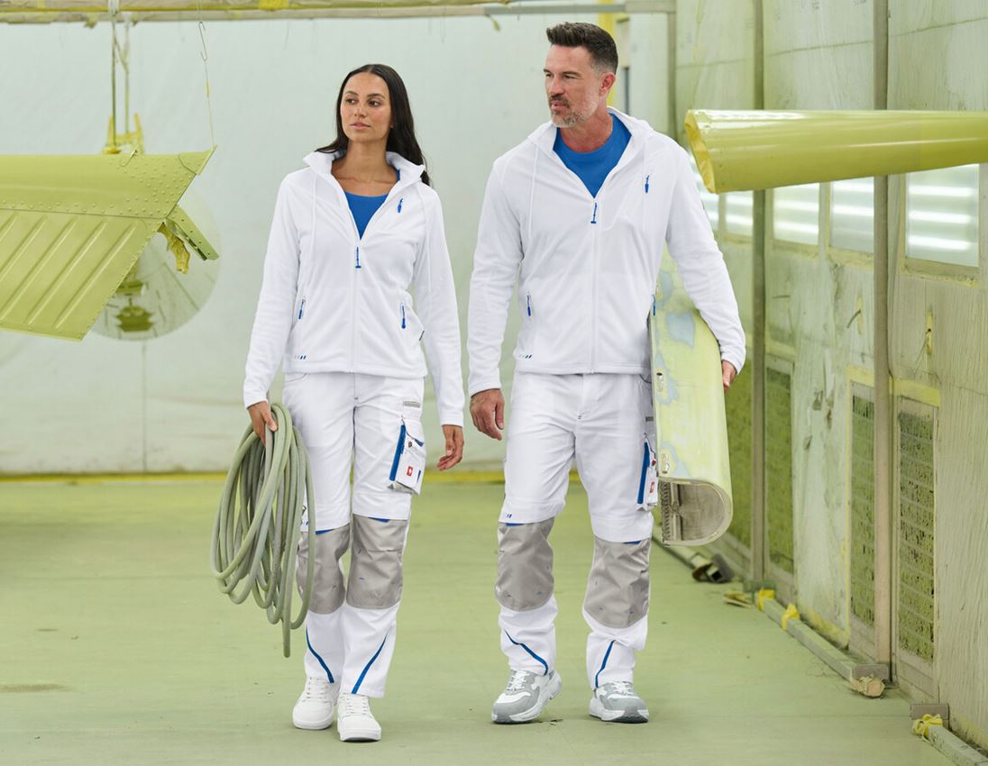 Elektroinstallateure | Elektriker | Elektrotechniker: Damenhose e.s.motion 2020 + weiß/enzianblau 3
