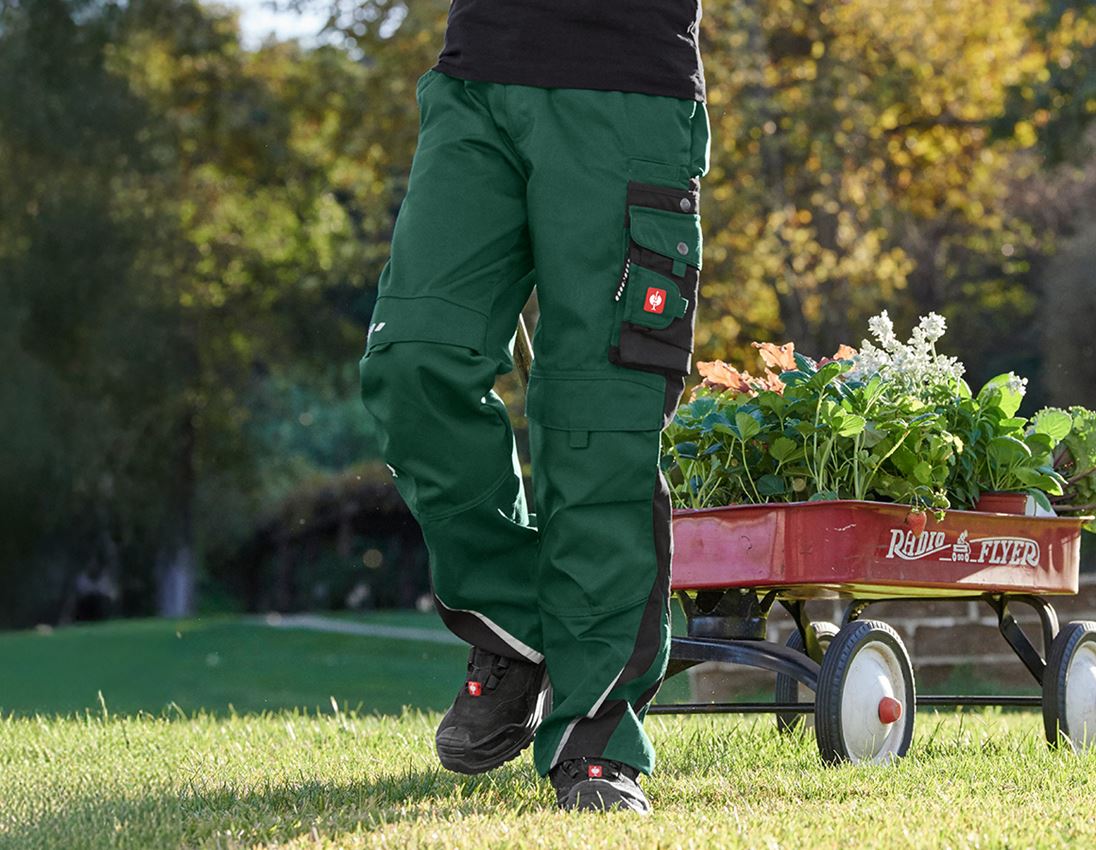 Pantaloni: Pantaloni da bambino e.s.motion + verde/nero