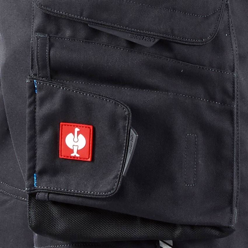 Pantaloni: Salopette e.s.motion 2020 + grafite/blu genziana 2