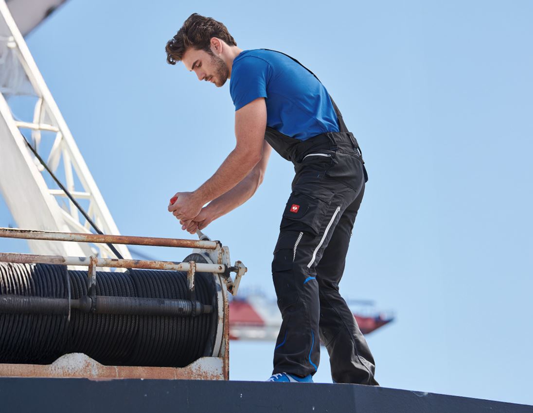 Pantaloni: Salopette e.s.motion 2020 + grafite/blu genziana 3