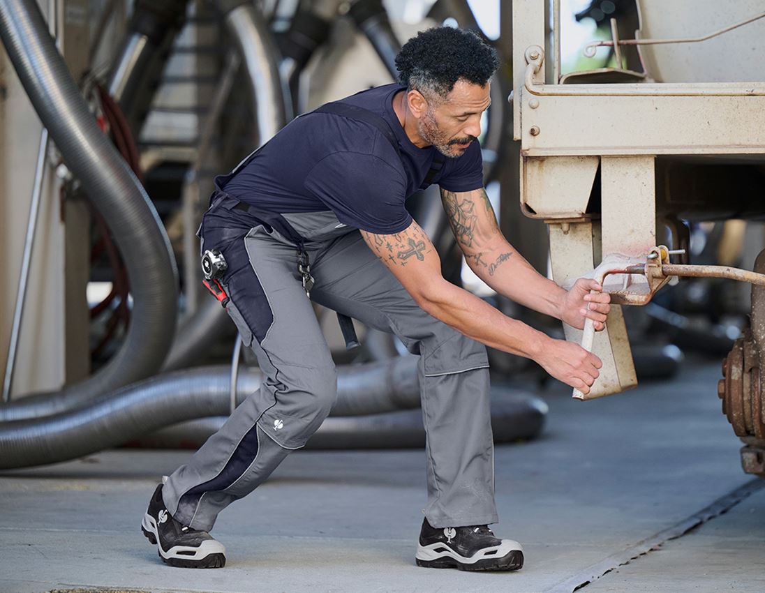 Hosen: Latzhose e.s.active + grau/dunkelblau 5