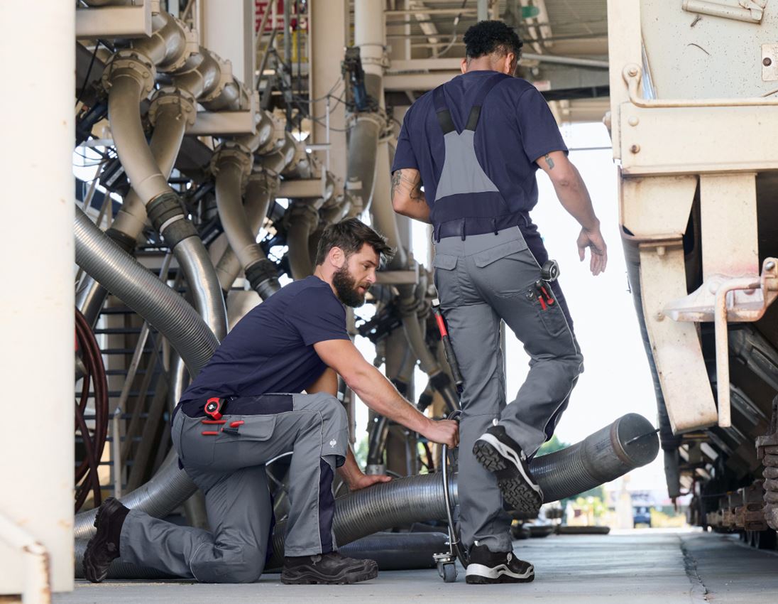 Hosen: Latzhose e.s.active + grau/dunkelblau 4