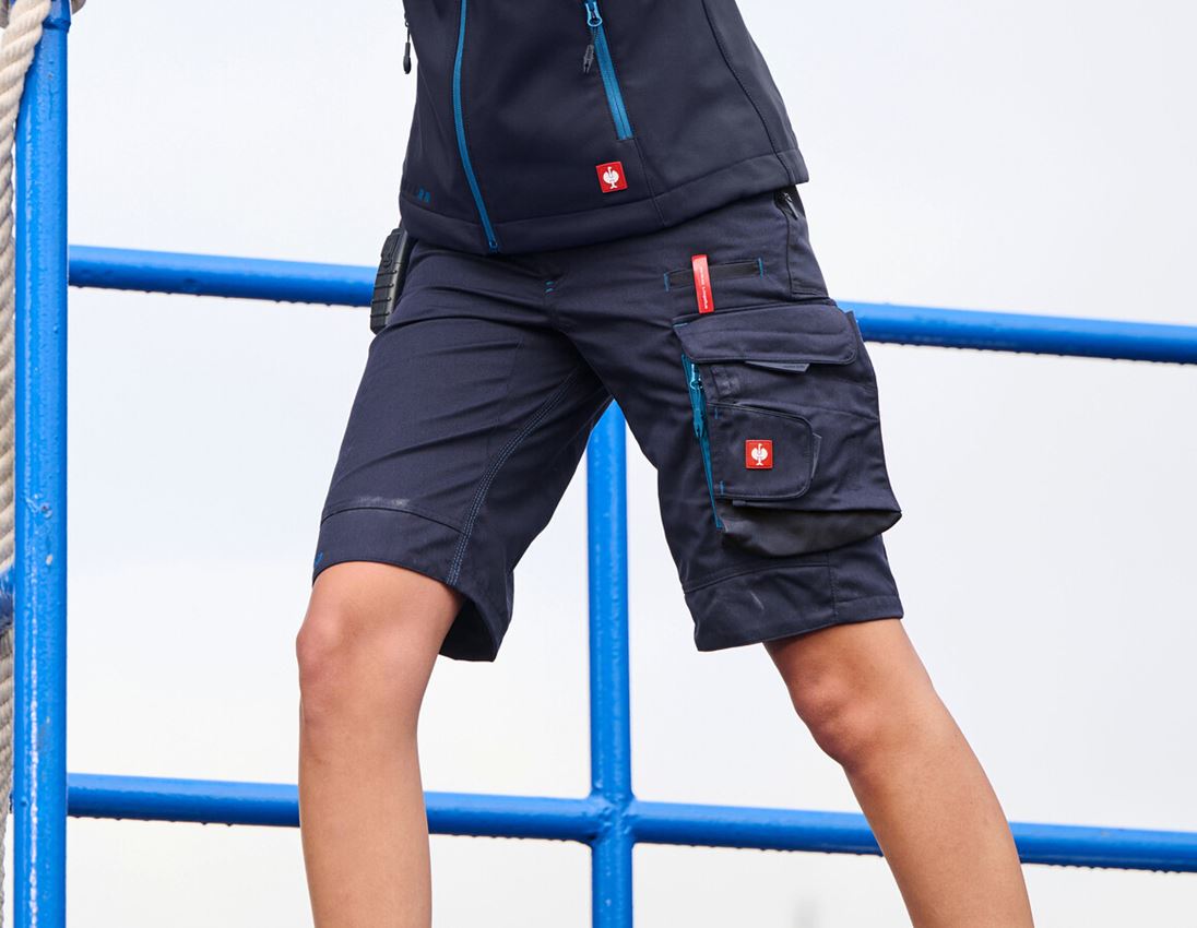 Industriemechaniker: Short e.s.motion 2020, Damen + dunkelblau/atoll 1