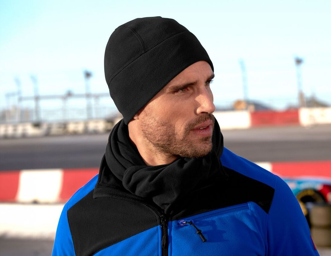 Accessoires: e.s. FIBERTWIN® microfleece Mütze + schwarz 1