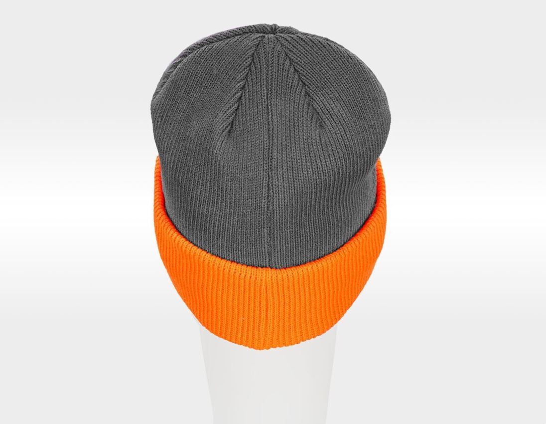Accessoires: Strickmütze e.s.motion 24/7 + anthrazit/warnorange 6