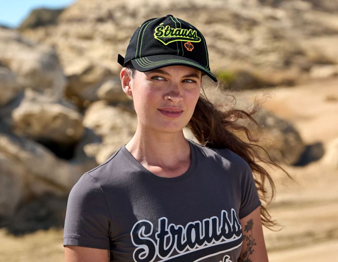 Accessoires: Cap e.s.e:pic + schwarz/warngelb/warnorange