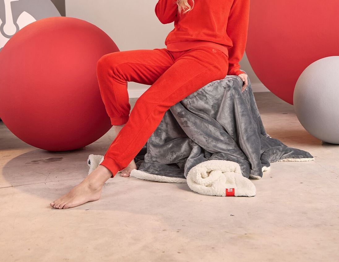 Accessoires: e.s. Sweathose Terry, Damen + straussrot