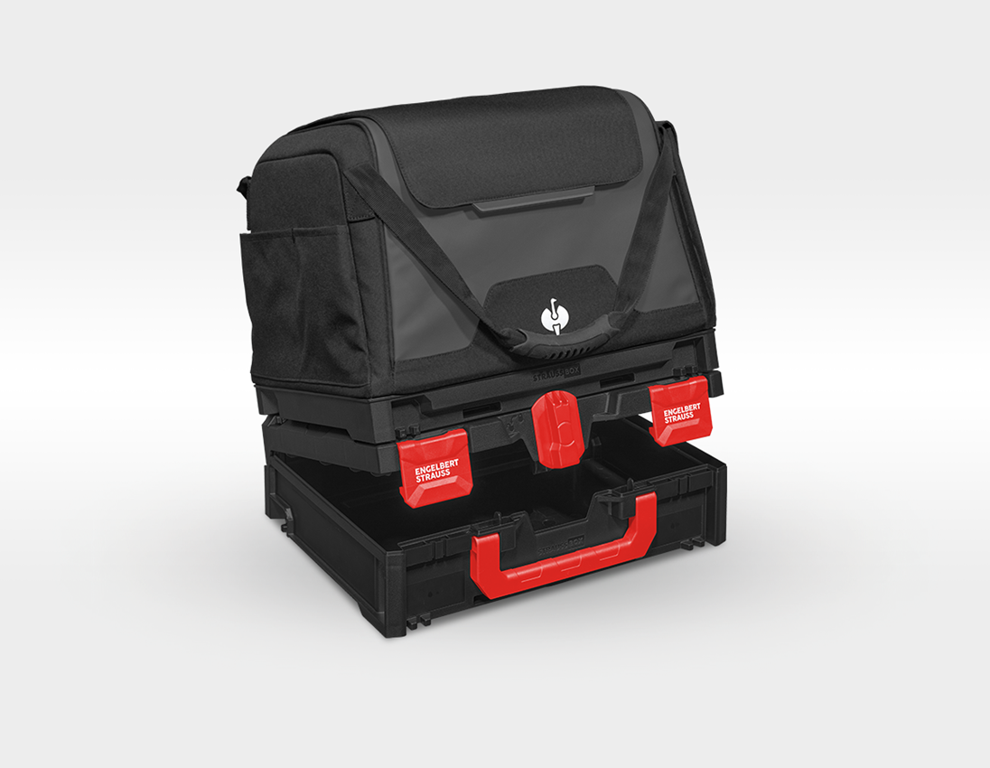 Sistema STRAUSSbox: STRAUSSbox tasca porta attrezzi chiusa + nero 2