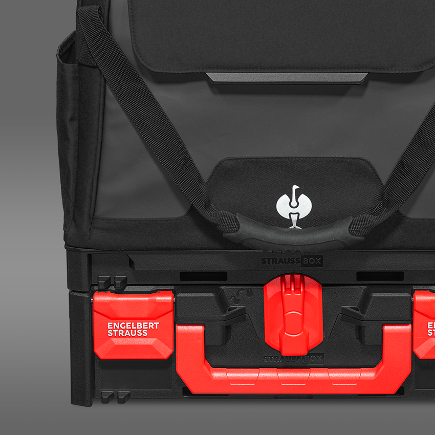 Sistema STRAUSSbox: STRAUSSbox tasca porta attrezzi chiusa + nero 2