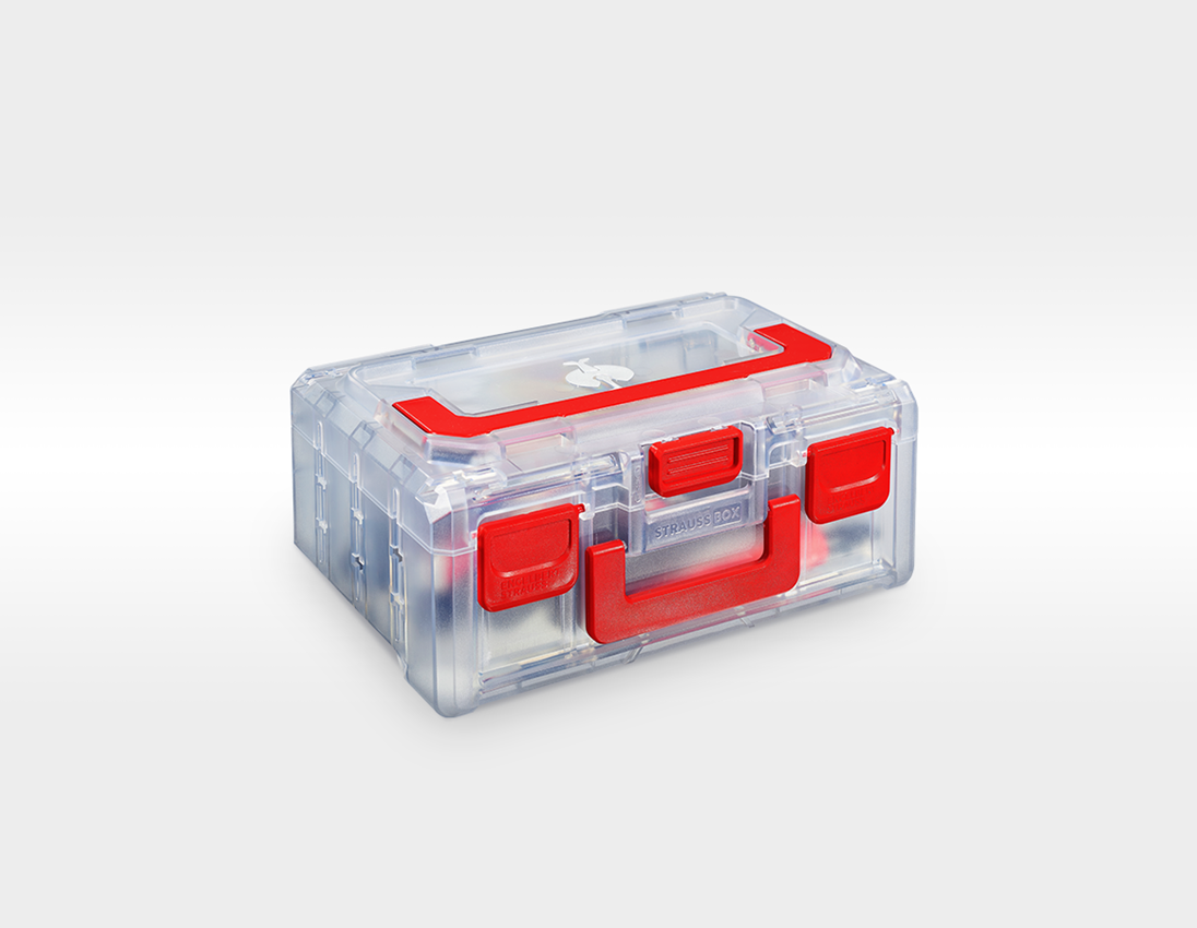 STRAUSSbox System: STRAUSSbox 125 small inkl. Trennstege + transparent
