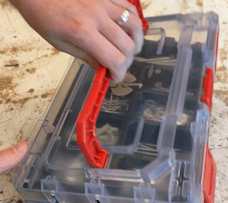 STRAUSSbox System: STRAUSSbox 125 small inkl. Trennstege + transparent 2