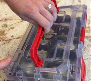 STRAUSSbox System: STRAUSSbox 125 small inkl. Trennstege + transparent/schwarz 2